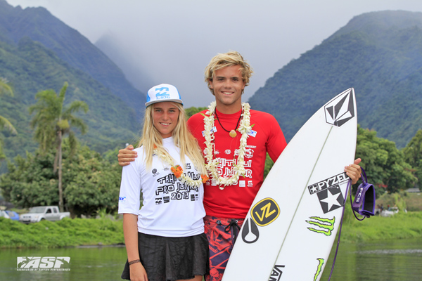 William Aliotti won the men’s Tahiti Nui Pro Junior