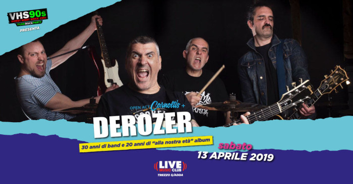 Derozer unico esclusivo concerto al Live Music Club Trezzo Sull’Adda