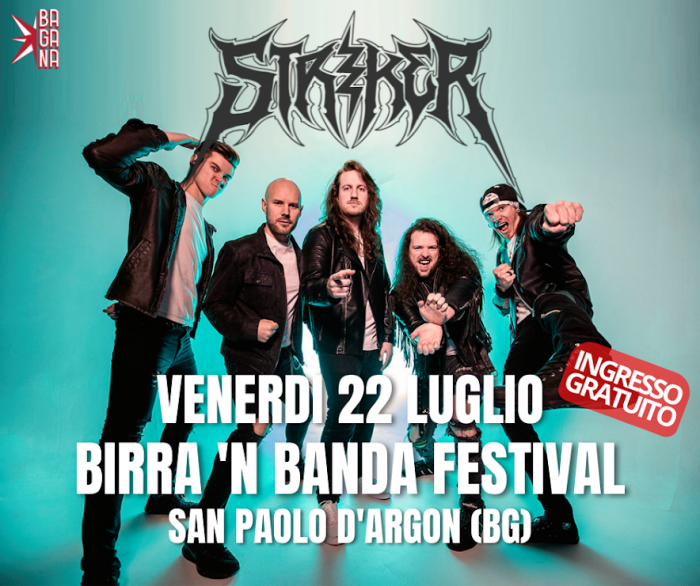 Striker data unica in Italia venerdì 22 luglio, San Paolo d’Argon (BG)