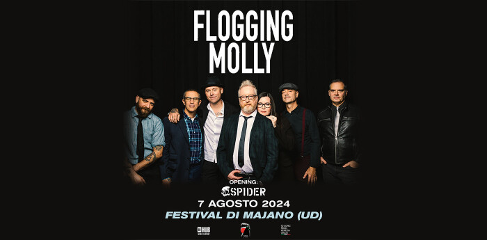 FLOGGING MOLLY: ANNUNCIATI GLI SPIDER COME OPENING DELL’UNICA DATA ITALIANA IL 7 AGOSTO