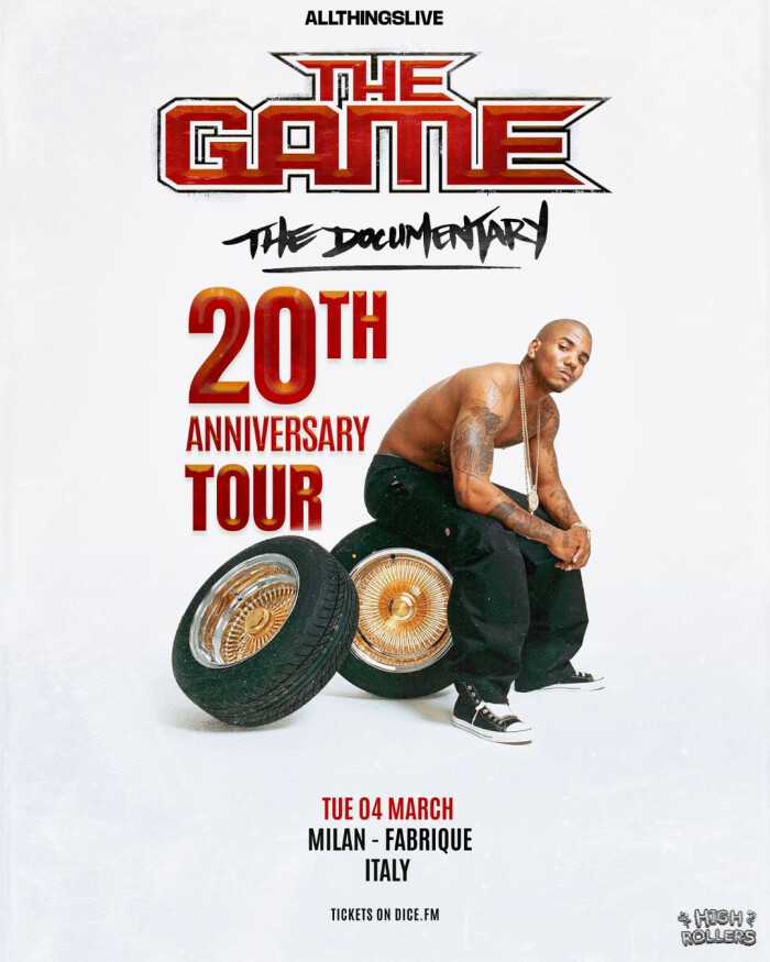 THE GAME PRESENTA “THE DOCUMENTARY 20TH ANNIVERSARY TOUR” – 4 MARZO 2025 A MILANO (FABRIQUE)