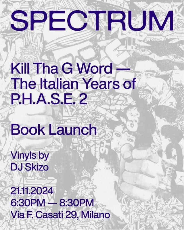 ‘Kill Tha G Word’ release party da SPECTRUM